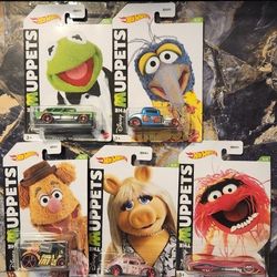 Hot Wheels Muppets Complete Set of 5 Sesame Street 2020