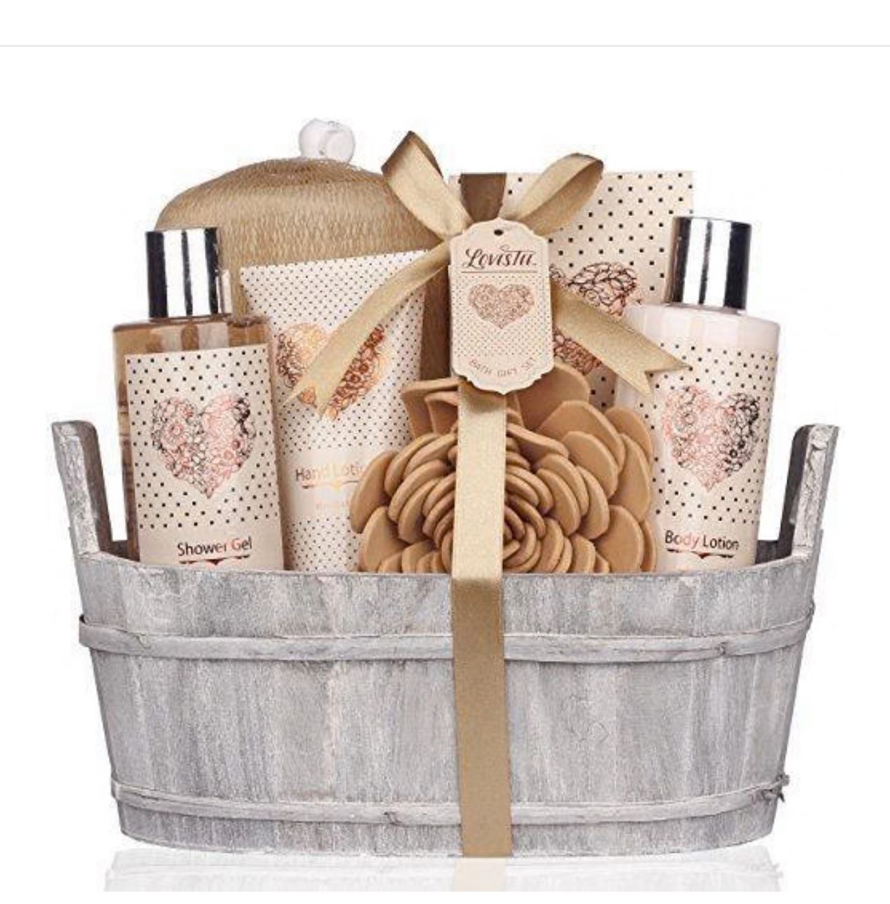 Spa Gift Basket | Bath and Body Set with Vanilla Fragrance New