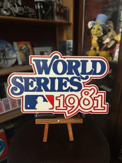 1981 Dodgers World Series Commemorative Wooden Plaque