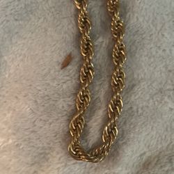 Gold Necklace For Men Or Women Vintage J Crew 
