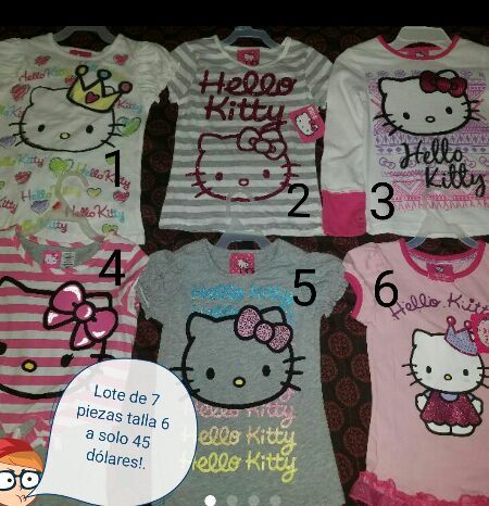 Lot of 7 Hello Kitty clothes