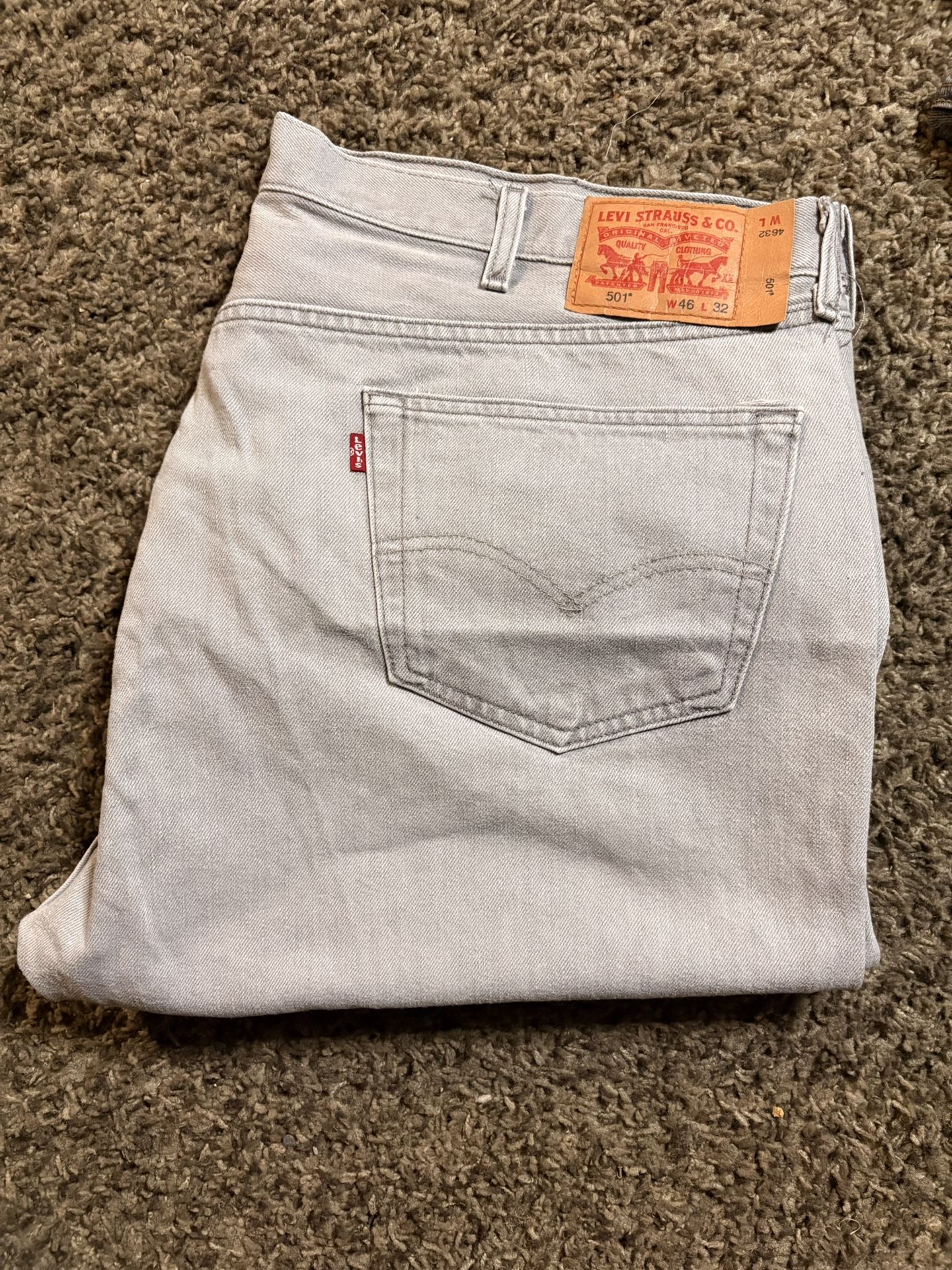 Gray Levis 501s