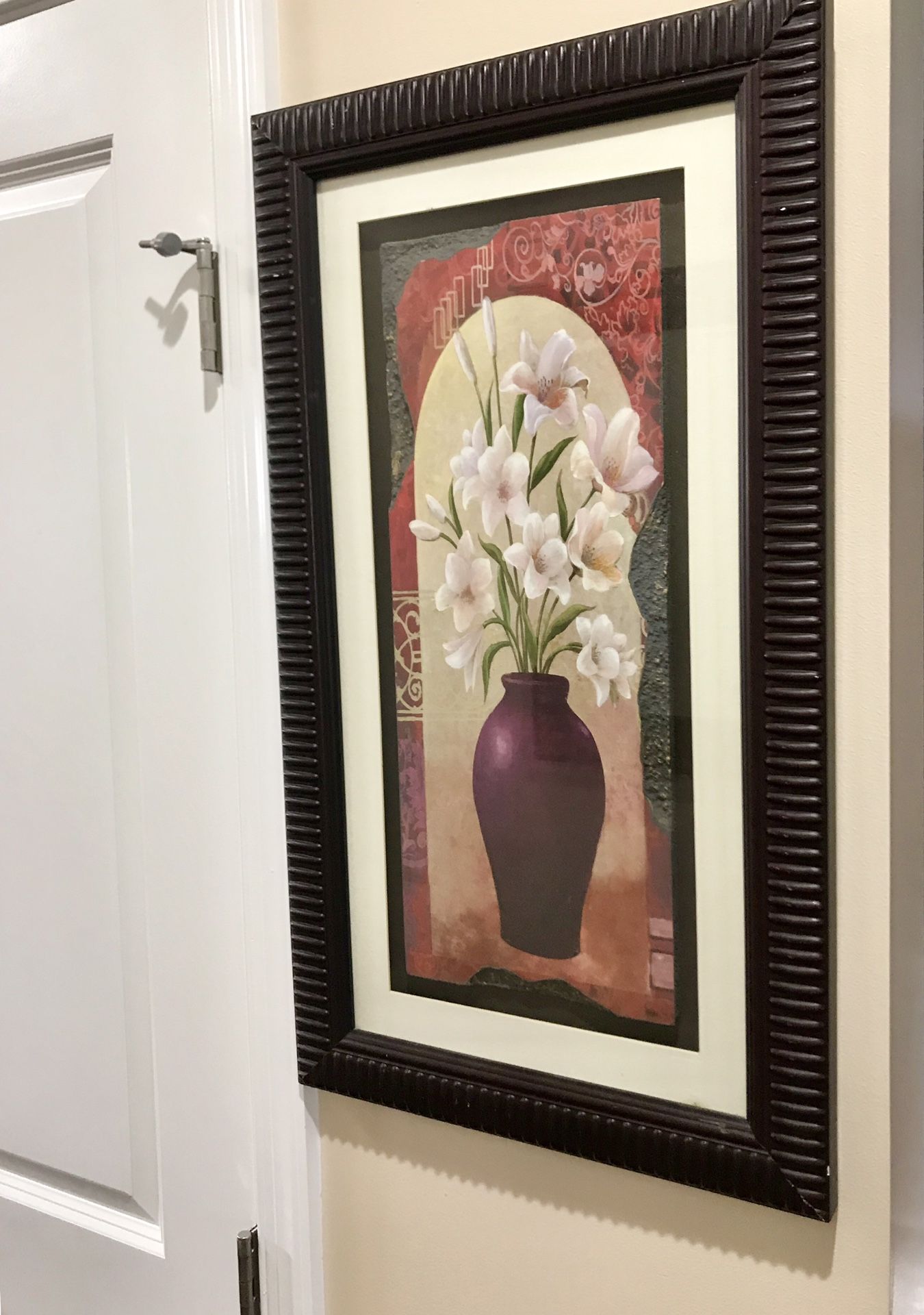 Wall Art Frame Flower Vase Decor