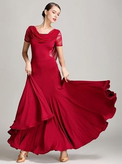 Women’s Ballroom Dance Dress - Red | Size Medium