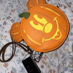 Loungefly Mickey Mouse Pumpkin Crossbody 