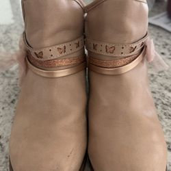 Girl Leather Boots Size 2 