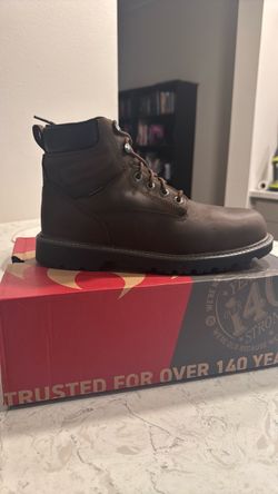Wolverine Brown Leather Waterproof Work Boot