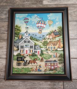 Framed Bonnie White print - Vivid colors