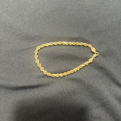 14k Solid Gold Bracelet 8”
