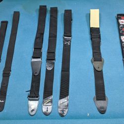 Assorted Guitar Straps (plus vintage accessories)
