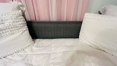 Trundle bed frame grey