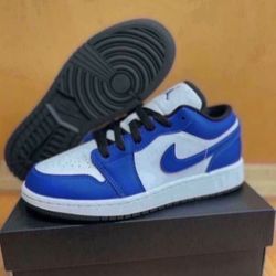 Nike Air Jordan 1 Low Game Royal Size 4y /5.5 Womens Brand New