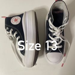 Black And Pink Converse Platform- Used 