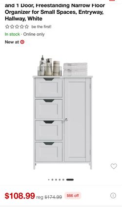 Cabinet storage with drawers organizer
