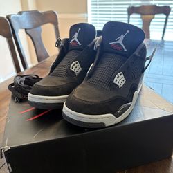 Jordan 4 black canvas size 10