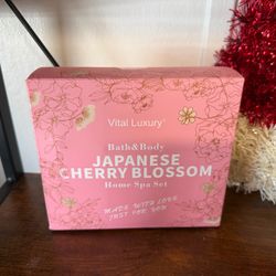 Japanese cherry blossom home spa set brand new
