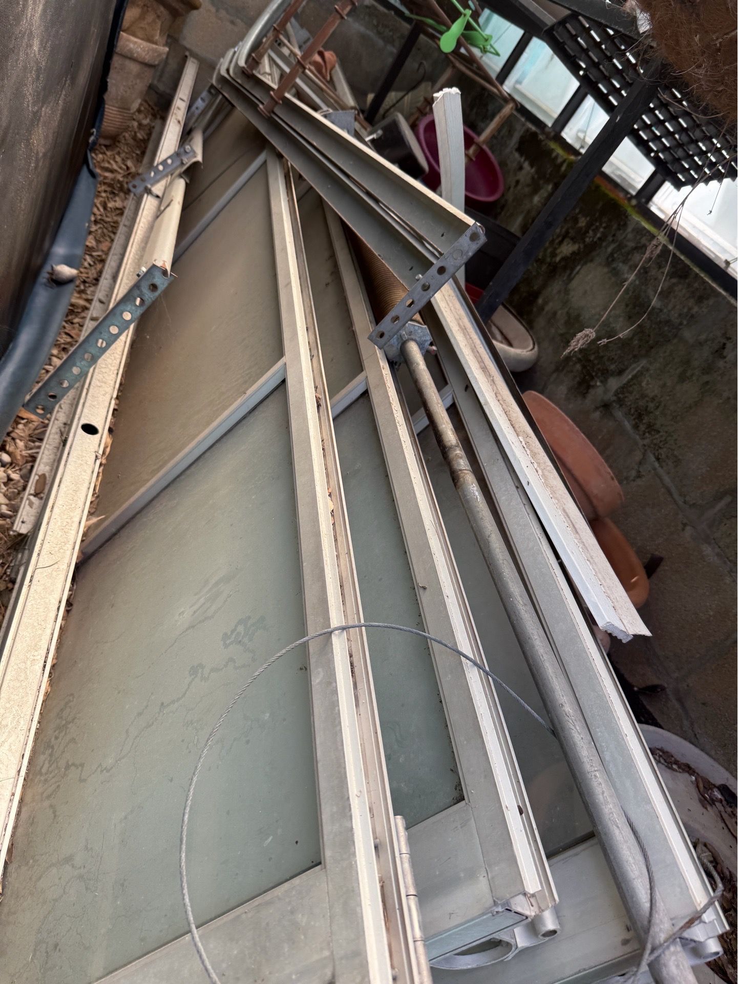 Small garage or shop glass / aluminum roll up door 10’8 * 7’4