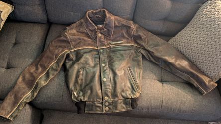 Woman's Harley-Davidson leather bomber jack