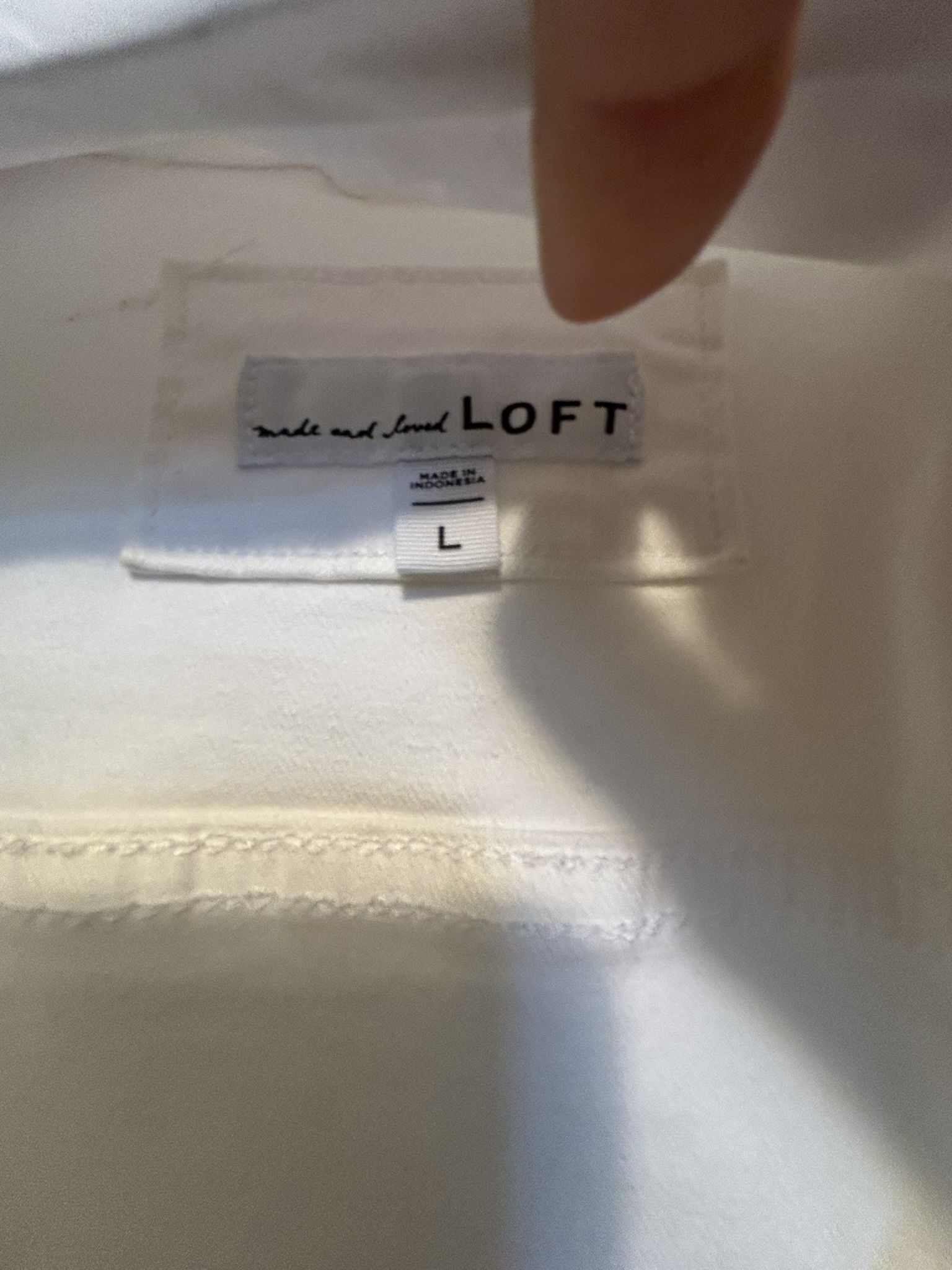 LOFT Women’s Jean Jacket White