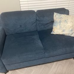 CLEAN & STYLISH! Modern Navy Blue Couch Set for Sale 
