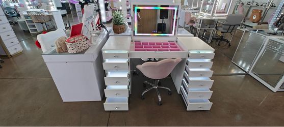 White Vanity Set