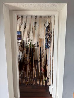 Bamboo and Bead Doorway Curtain