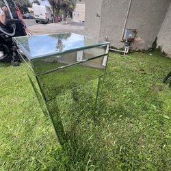 Mirror Side Table 