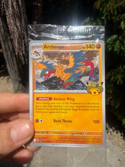 Archeops Stamped Promo - Field Muesum Pokemon Exhibit Promo