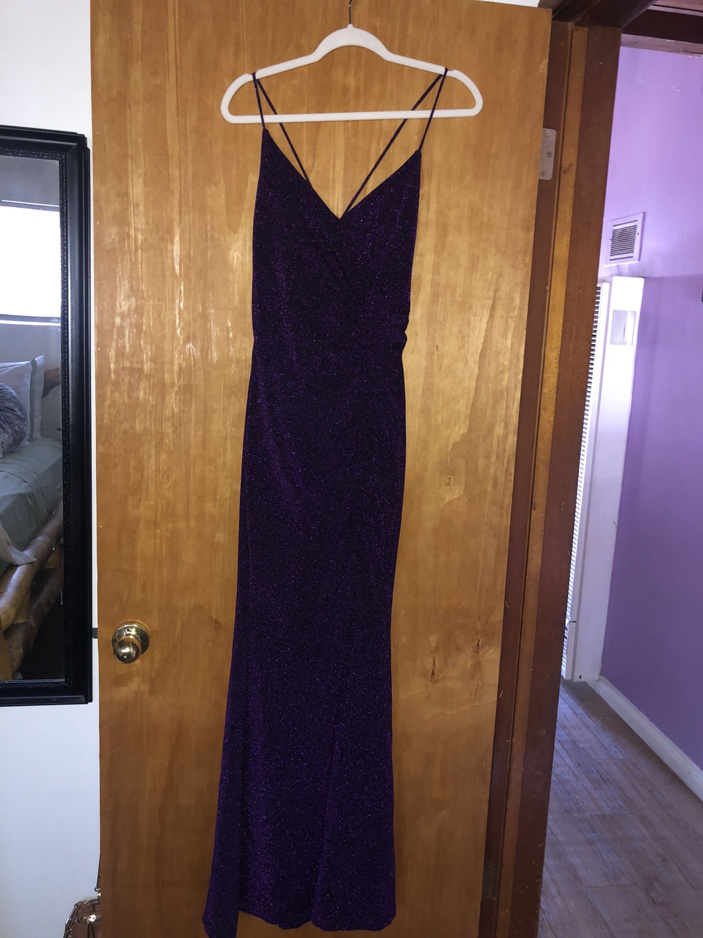 Purple Homecoming Evening Dress