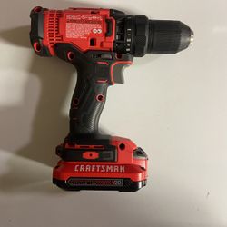 CRAFTSMAN V20 20-volt Max 1/2-in Keyless Cordless Drill Type 2 ( 1 -Batteries Included ) No Charger 