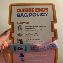 Outside Lands Ticket For Sale