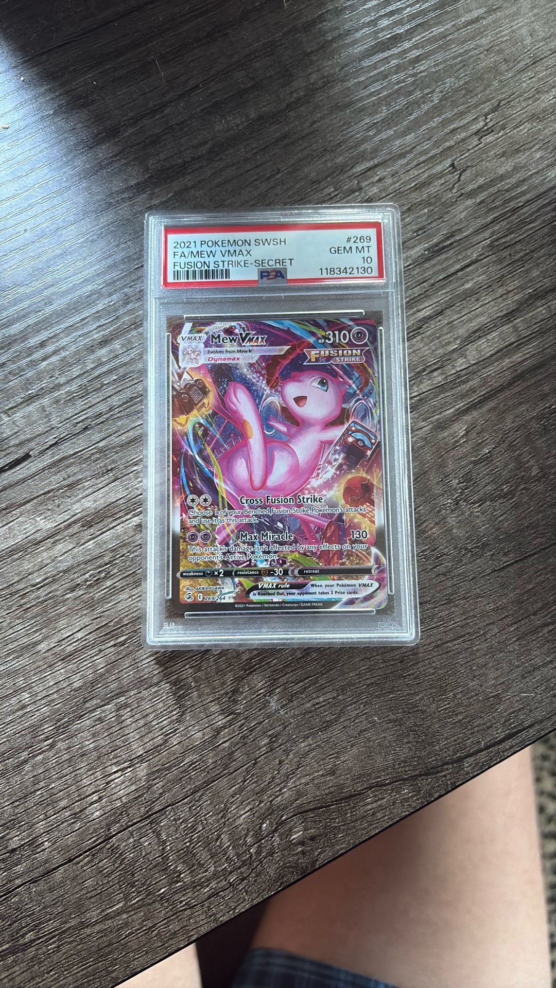 PSA 10 Fusion Strike Mew Vmax Alt Art