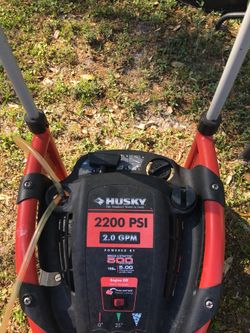 Husky 2200 psi needs pump