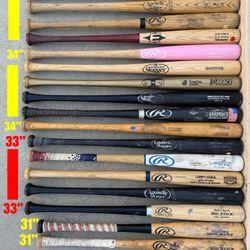 Baseball Wood Bats $40 Each Firm Have More Equipment Available 