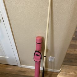 Two Pool Cues And A Case