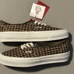 Vans Premium Authentic Harris Tweed Brown Low Top Shoes Rare Brand New DS