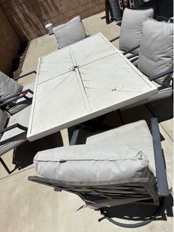 7-Piece Outdoor Patio Dining Set w/ Swivel Chairs