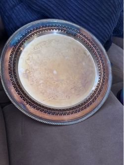 vintage Wm. Rogers silver-plated plate