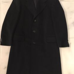 Coat cashmere men’s black