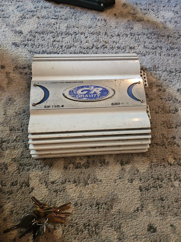 Gravity 600 Watt Car Amp 4-CH $50