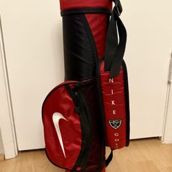 Nike Junior Golf Carry Cart Bag Red Black Youth Kids 22.5” Tall Bag