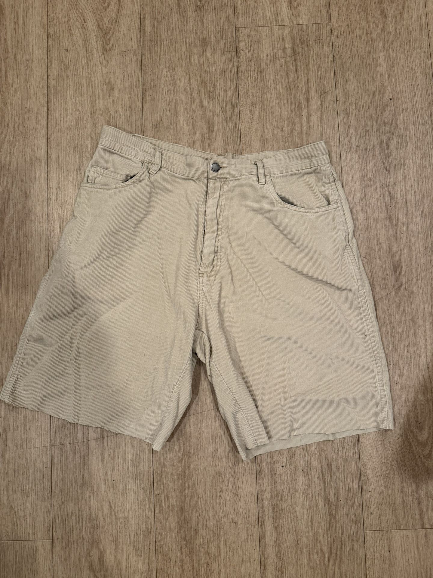 Corduroy Distressed Shorts