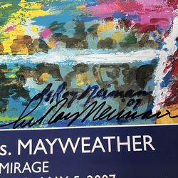 DE LA HOYA VS MAYWEATHER SIGNED