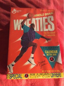 MICHAEL JORDAN WHEATIES SEALED CEREAL BOX 1990