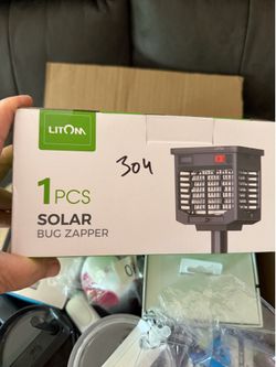 Solar bug zapper