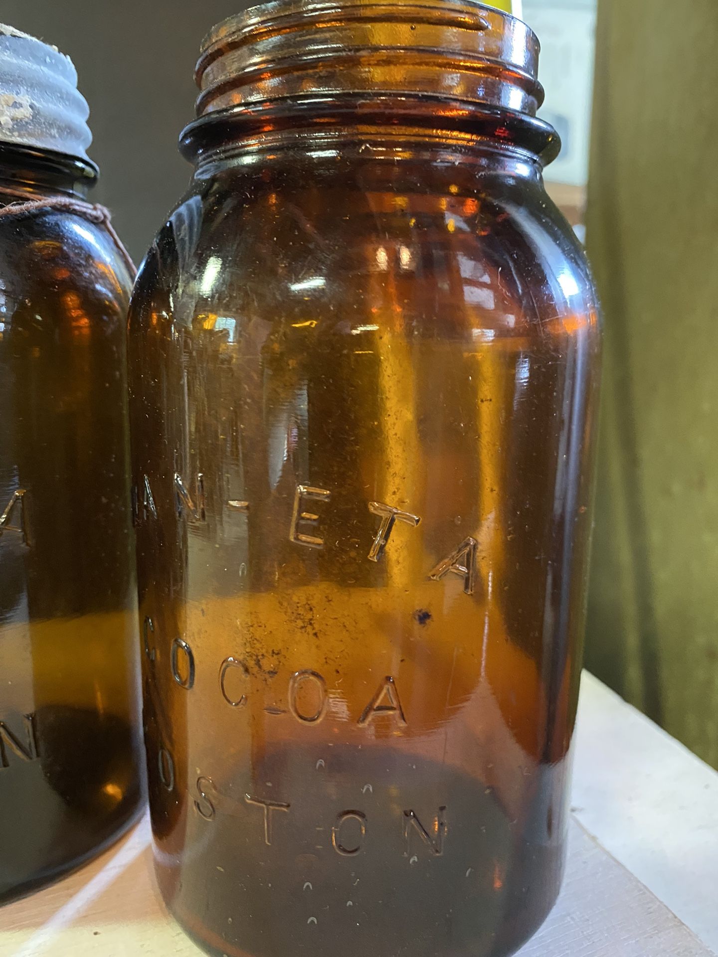 WAN-ETA COCOA BOSTON JARS