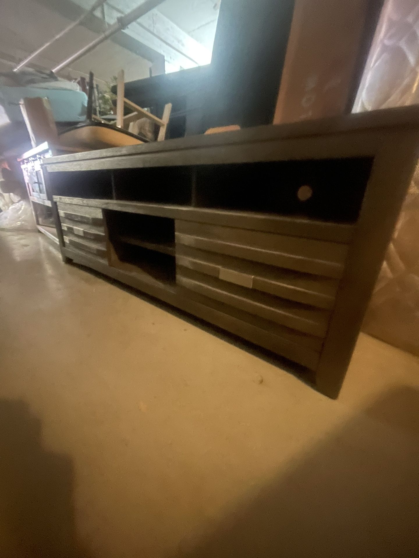 Your Choice Of Tv Stands-These Are Classy And Quality-Also-two piece sectional with rollout sleeper and storage under the lounge chair part