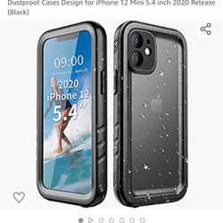 Cozycase Compatible with iPhone 12 Mini Waterproof Case, Full Body Protection Built-in Heavy Duty Underwater Shockproof Dustproof Cases Design for iPh