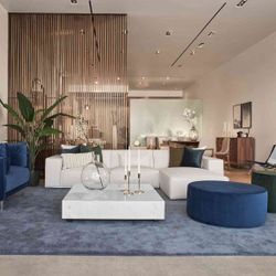 Rove Concepts Porter 3 Seater Sectional with Ottoman- New !