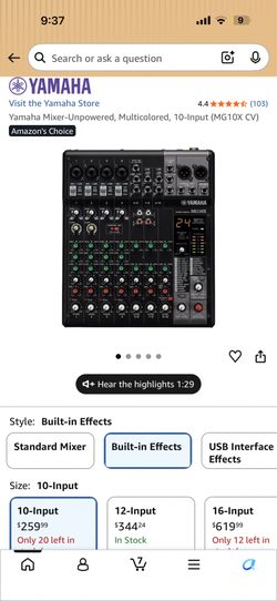 Housed in a rugged steel chassis, the MG10X CV can accommodate up to 10 inputs and offers a balanced stereo output. Featuring D-Pre discrete Class A m